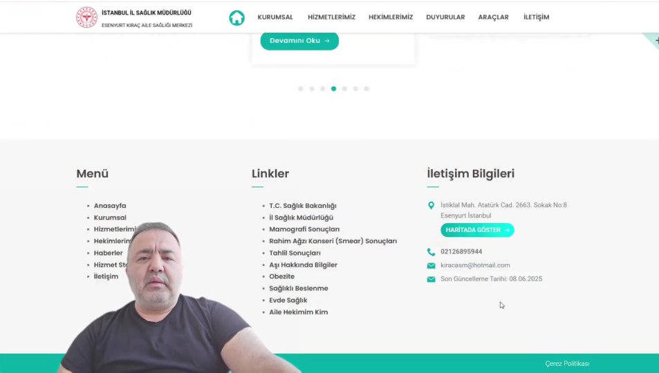 ASM Web sayfamızın SON GÜNCELLEME tarihini nereden görebiliriz?